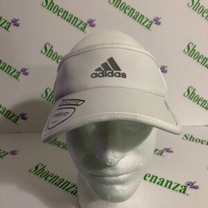 Adidas Visor Superlite 2 Hat Adjustable Reflective Areoready Womens White Gray